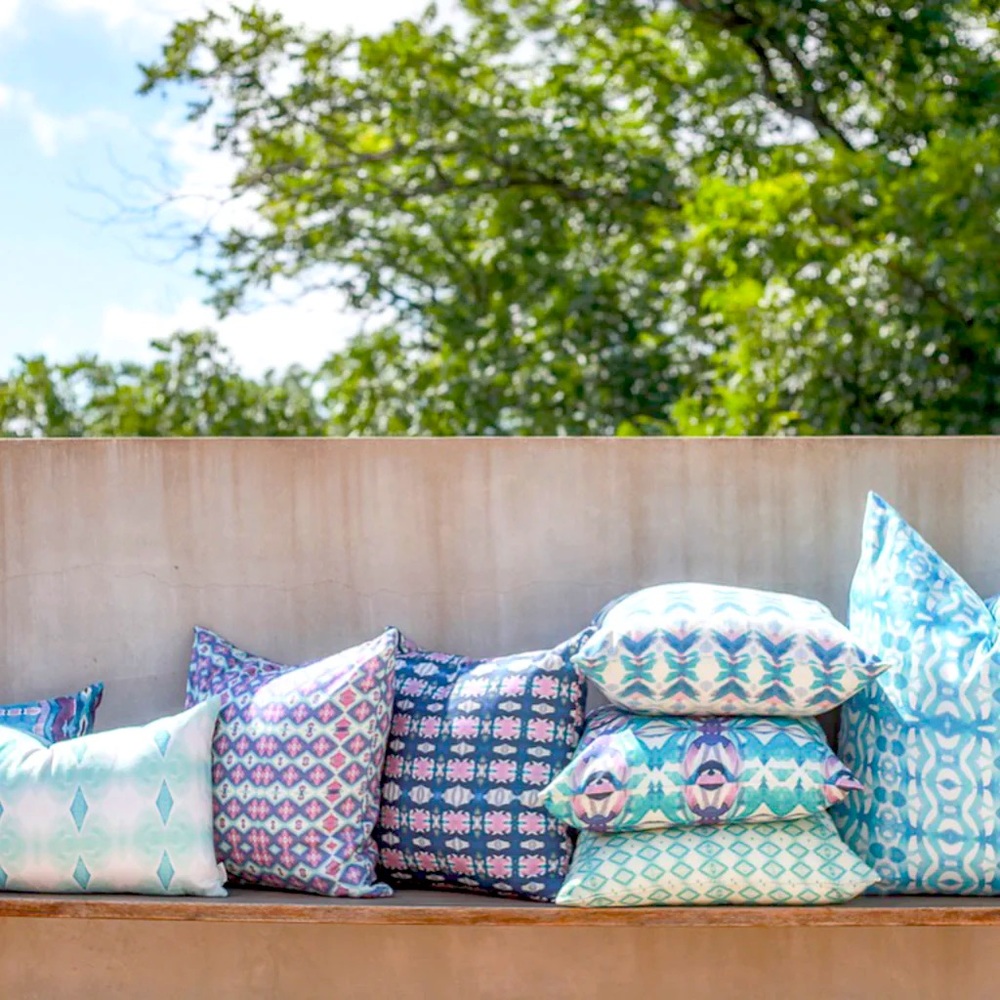 Bunglo by Shay Spaniola Blue Tangier Pillowcases